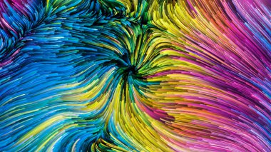 Öpücük renkli boya